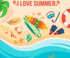 Summer travel vacation vector background 06