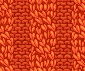 Textures knitted pattern set vector 04