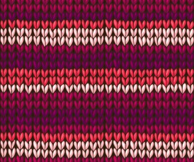 Textures knitted pattern set vector 09