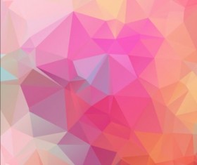 Triangles with geometric polygon vector background 04