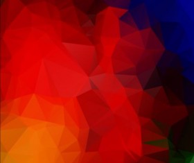 Triangles with geometric polygon vector background 07