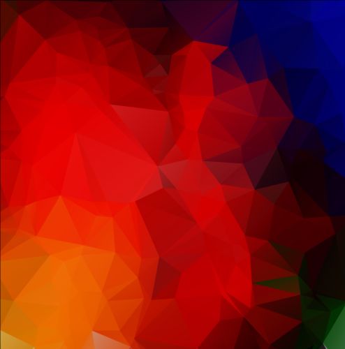 Triangles with geometric polygon vector background 07