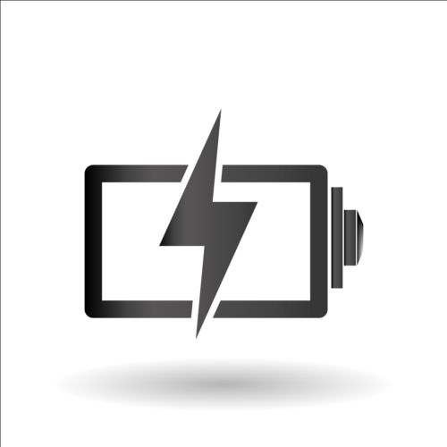 Vector battery charging icons design 01