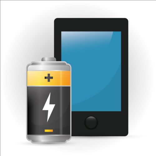 Vector battery charging icons design 04