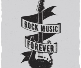 Vintage rock festival poster vector 03