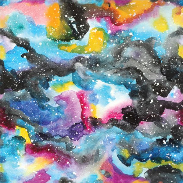 Watercolor cloud grunge background vector 03