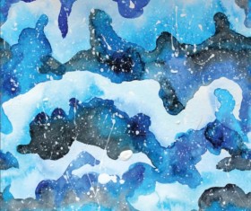 Watercolor cloud grunge background vector 04