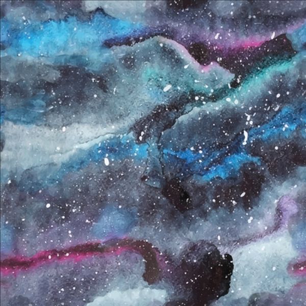 Watercolor cloud grunge background vector 09