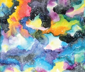 Watercolor cloud grunge background vector 12