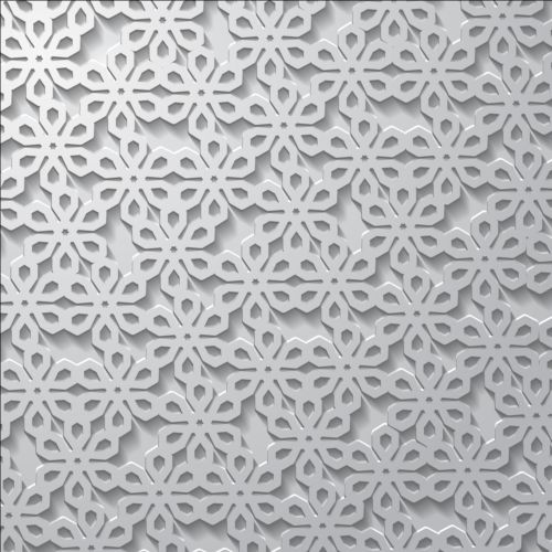 White ramadan kareem seamless pattern vector