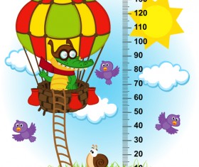 baby height measure cartoon styles vector 03