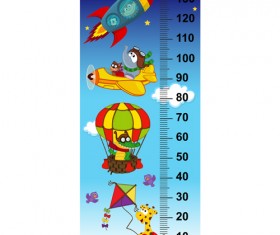 baby height measure cartoon styles vector 08