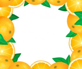 lemon frame vector