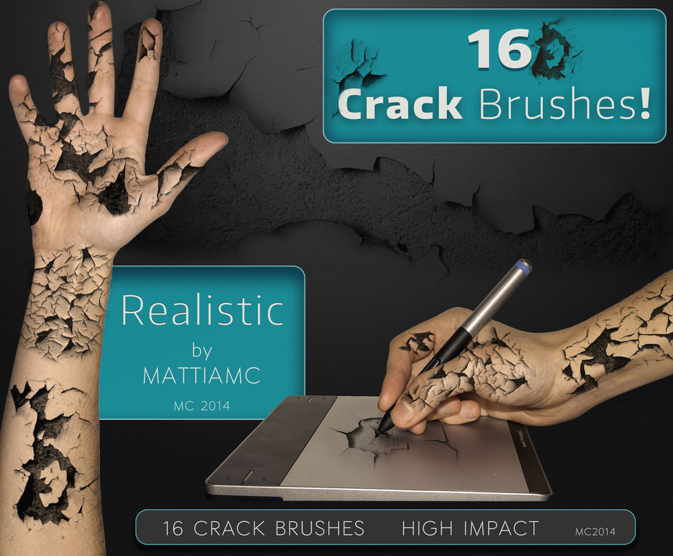 16 Kind Crack Brushes