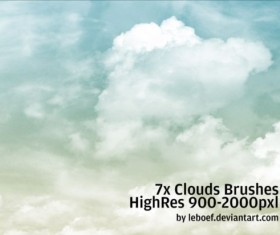 7 Kind Cloud Photoshop Brushes