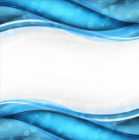 Abstract blue border vector material