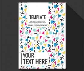 Abstract colored cover book and brochure vector 02