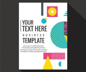 Abstract colored cover book and brochure vector 03