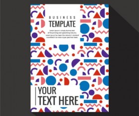 Abstract colored cover book and brochure vector 04