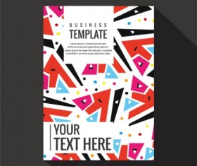 Abstract colored cover book and brochure vector 05