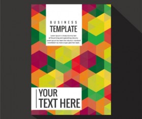 Abstract colored cover book and brochure vector 06