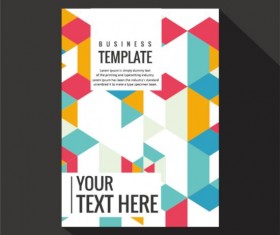Abstract colored cover book and brochure vector 07