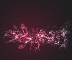 Abstract music note background vector