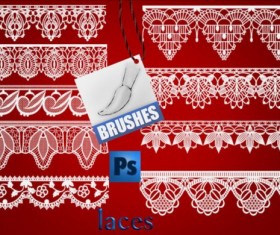 Beautiful lace photoshop brushes
