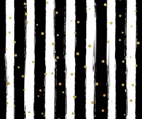 Black brush with gloden round dots vector background 03