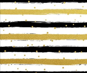 Black brush with gloden round dots vector background 04