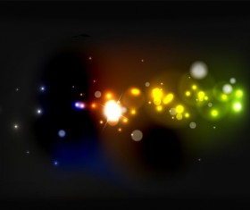 Blurs light dots colored background vector 01