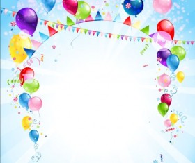 Bright birthday background design vector 03