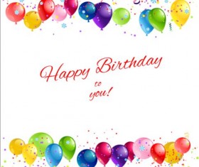 Bright birthday background design vector 01 free download