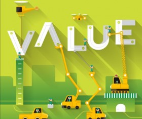 Building text topic template vector 08