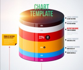 Business chart template creative design vector 02