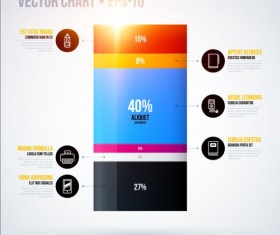 Business chart template creative design vector 04