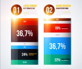 Business chart template creative design vector 05