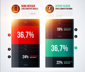 Business chart template creative design vector 06