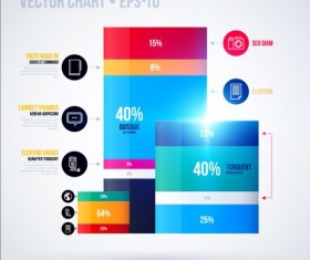 Business chart template creative design vector 07