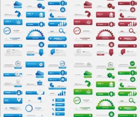 Business website resource button set