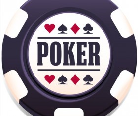 Casino poker chips background vector 01
