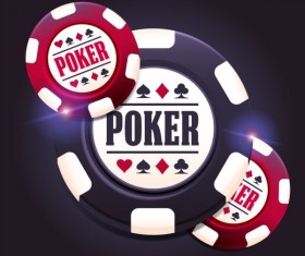 Casino poker chips background vector 03