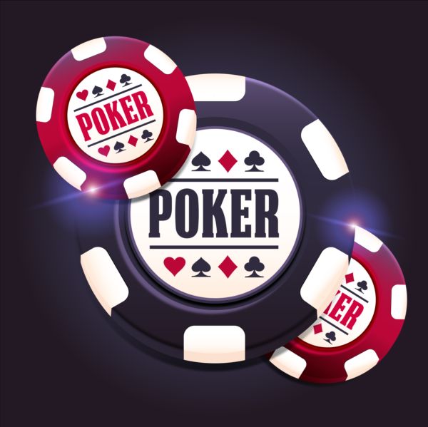 Casino poker chips background vector 03