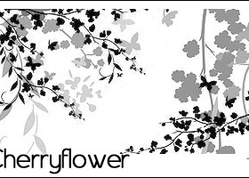 Cherry flower PS brushes