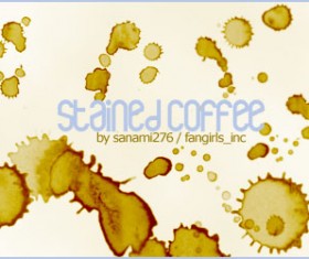 Coffee stains PS Brushes set