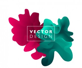 Colored cloud abstract illustration vectors 04