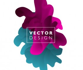 Colored cloud abstract illustration vectors 05