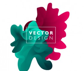 Colored cloud abstract illustration vectors 06