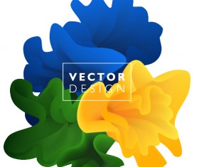 Colored cloud abstract illustration vectors 07