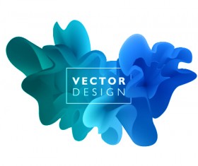 Colored cloud abstract illustration vectors 08